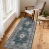 Area Rugs for Living Room Floral Vintage Soft Non Slip Machine Washable Distressed Vintage Rug for Bedroom Dining Room - 3 of 4