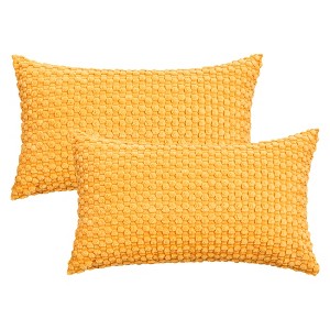 REGALWOVEN Corduroy Fade-Resistant Polyester Modern Square Throw Pillow Covers Set of 2 - 1 of 4