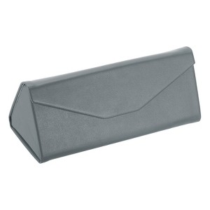 Unique Bargains Foldable PU Leather Magnetic Triangle Glasses Eyewear Case - 1 of 4