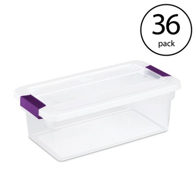 Sterilite 17511712 6 Quart ClearView Latch Box Storage Tote Container (36 Pack)