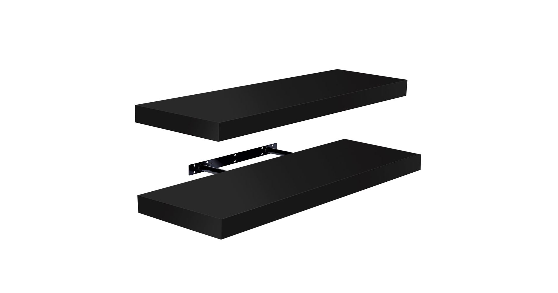 2 Pack (24"x9") Sorbus Floating Wall Shelves for Bedroom, Decor, Kitchen, Living Room - for Trophies, Frames, Bookshelf