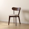 Set of 4 Modern Dining Chairs with Padded Seat, Solid Wood Kitchen Chairs, Armless Accent Chairs for Dining Room or Living Room-Panipeachy - 4 of 4