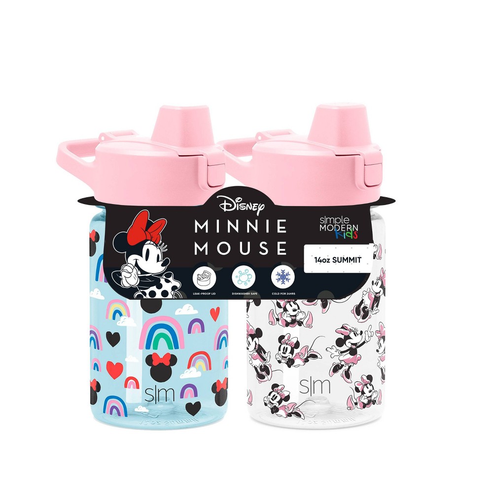 2pk Summit Tritan Heat Transfer 12oz 'Minnie' Portable Drinkwares - Simple Modern