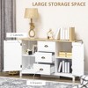 Buffet Cabinet with 3 Storage Drawers, Sideboard for Living Room - 4 of 4