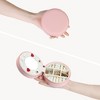 Unique Bargains Portable PU Leather Mini Round Travel Jewelry Box with Mirror - 4 of 4