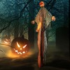 Costway 6 FT Light-up Hanging Pumpkin Ghost with Red Glowing Eyes & Bendable Arms - 4 of 4