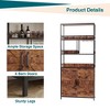 70.8" Standing Baker's Rack with Storage Cabinet, 5-Tier Kitchen Microwave Stand with Wine Rack and Goblet Holder - 2 of 4