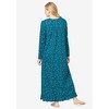 Dreams & Co. Women's Plus Size Long-Sleeve Gown - image 3 of 4