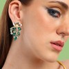 SOHI Women's Stone Cluster Drop Earrings - 3 of 3