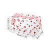 Unique Bargains Portable PVC Clear Heart Makeup Bag Hearts Red 1 Pc - 2 of 4