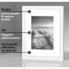 Americanflat 8x10 Picture Frame in White - Displays 5x7 With Mat and 8x10 Without Mat - Set of 5 Frames - Sawtooth Hanging Hardware - 3 of 4