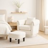 COMHOMA Swivel Accent Chair with Ottoman, Chenille Barrel Armchair Set, Removable Back Pillow & Armrest Covers - 3 of 4