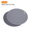 Unique Bargains Silicone Pot Holder Teapot Coaster Trivet Mat 4 Pcs - 3 of 4