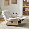 Franco Modern Upholstered Manual Swivel Rocker Recliner with Phone Holder - 3 of 4