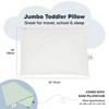 KeaBabies Jumbo Toddler Pillow with Pillowcase, 14X20 Soft Organic Toddler Pillows for Sleeping, Kids Travel Pillow - 3 of 4