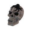 Evita Heat Resistant Skull for Fire Pit – 7.8 Inches Halloween Skeleton Head Outdoor Fireplace Decor - 2 of 4