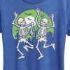 Women's - Instant Message - Dancing Skeletons Short Sleeve Graphic T-Shirt - 2 of 4