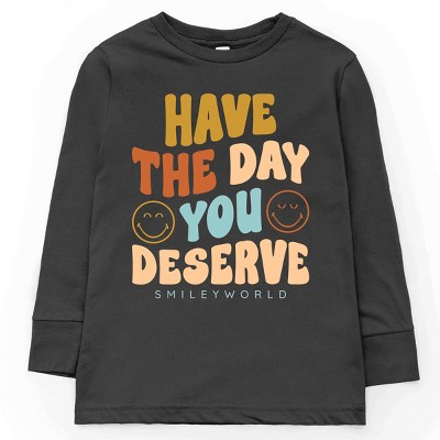 The Juniper Shop SmileyWorld Have The Day You Deserve Groovy Youth Long Sleeve Tee