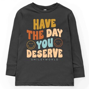 The Juniper Shop SmileyWorld Have The Day You Deserve Groovy Youth Long Sleeve Tee - 1 of 4