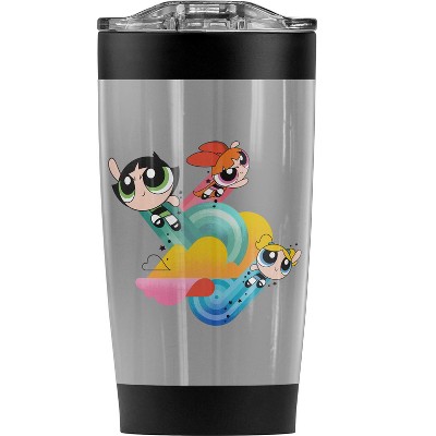 Powerpuff Girls Spiral Streaks Steel Tumbler 20oz Coffee Travel Mug
