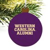 Western Carolina Alumni Wood Christmas Tree Holiday Ornament - 4 of 4
