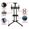 Xtreme 32-80 inch Black Rolling TV Stand, Adjustable Tilt, Television Sizes 32-80 inch, Wheels with lock - 4 of 4
