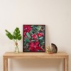 CayenaBlanca Watercolour Christmas Flowers Framed Art Canvas - Society6 - 3 of 4