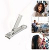 Unique Bargains Stainless Steel Nail Clippers Portable incisive Nail Clipper for Nail Care Silver Tone 1 Pc - 2 of 4