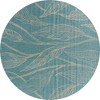 Unique Loom Outdoor Botanical Leaf Floral and Botanical Woven Area Rug - 2 of 4