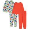 PJ Masks Toddler Boys' 4-Piece Long Sleeve Cotton Pajama Sets - 2 of 4