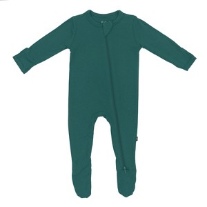 Kyte Baby Zippered Footie in Emerald - 1 of 4