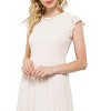 August Sky Women's Smocked Ruffle Sleeve Tiered Midi Dress - 4 of 4