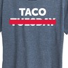 Women's - Instant Message - Taco Tuesday Crossed Out Short Sleeve Graphic T-Shirt - 2 of 4