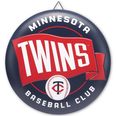 MLB Minnesota Twins Metal Button Wall Art