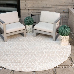 Sabrina Soto Outdoor Ella Geometric Woven Area Rug - 1 of 4