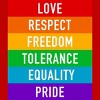 Adult Design By Humans Pride Rights Motto By PINHEAD66 Tank Top - 2 of 2