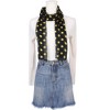 INSPIRE CHIC Women's 1950s Polka Dots Chiffon Retro Lightweight Soft Sheer Long Scarves for All Season 1Pc - 2 of 4