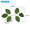 Unique Bargains Silk Plastic DIY Wedding Artificial Rose Leaves Green - 2 of 4
