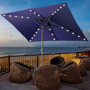 Heynemo Large Outdoor Patio Umbrella with Push Button Tilt - 1 of 4