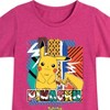 Girls' - Pokémon - Pikachu Summer Pattern Fitted Short Sleeve Graphic T-Shirt - 2 of 4