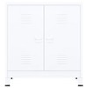 vidaXL Industrial Storage Chest White 35.4"x15.7"x39.4" Steel - 3 of 4