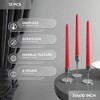 10 inch Taper Candles Set of 12 - Tall Candles Unscented - Tapered Candle Sticks - 3 of 4