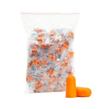 WellBrite 100 Pairs Individually Wrapped Soft Foam Ear Plugs for Noise Reduction and Sleeping, 0.5 x 0.95 In