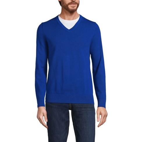 Cobalt blue v neck sweater hot sale