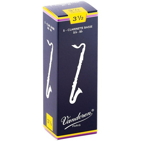 Lescana Paramount Series Bass Clarinet Reeds 2 PACK Size 2 with Bonus Bass Clarinet Mouthpiece Saver 