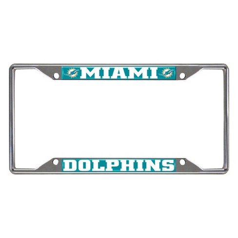 Rico Industries 6734547364 Miami Dolphins License Plate, Metal