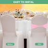 Unique Bargains Polyester Strong Stretchability Wedding Party Chair Sashes 100 Pcs - 4 of 4