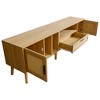 GlasFlength TV Stands and Consoles, Stylish Entertainment Center for Living Room, Modern Design for Classic Interiors, Beige,70.8”*15.7”*21.3" - 4 of 4