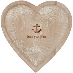 Pavilion Gift Company - Love You Lake - 4" Wood Keepsake Dish - Decorative Trays and Platters - 1 of 4