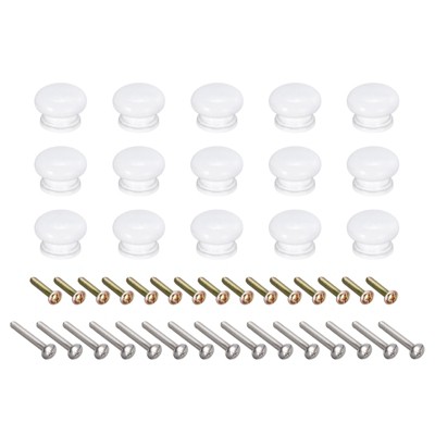 Unique Bargains Wood DIY Corrosion-Resistant Dressing Table Cabinet Knobs 15 Pcs